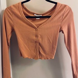 Buttoned crop top